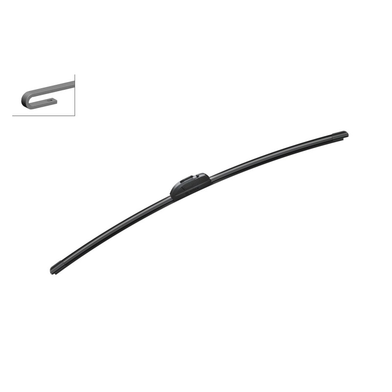 Ruitenwisser Aan de bestuurderszijde, Aan passagierszijde, Voor - Flat blade wisserblad