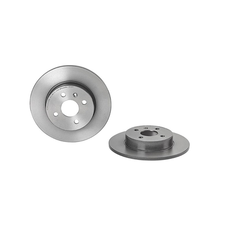 Remschijven Achteras Brembo Premium
