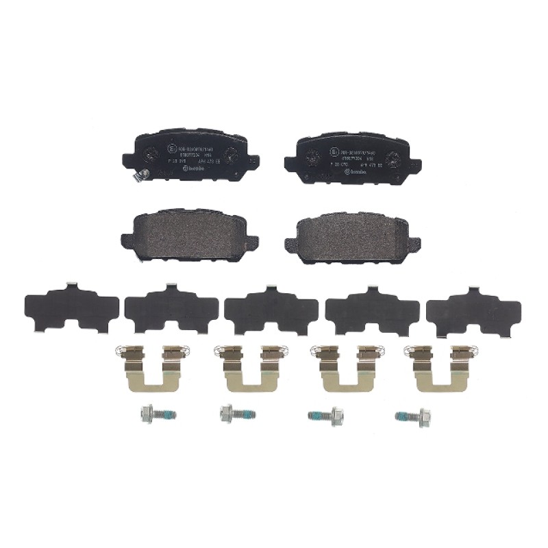 Remblokkenset Achteras Brembo premium