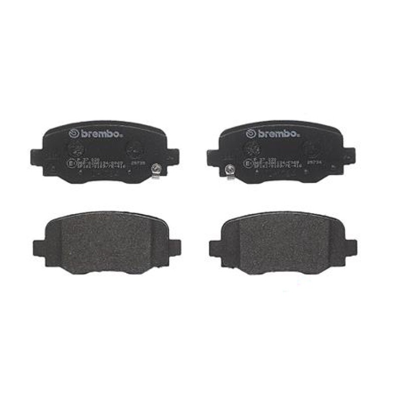 Remblokkenset Achteras Brembo premium