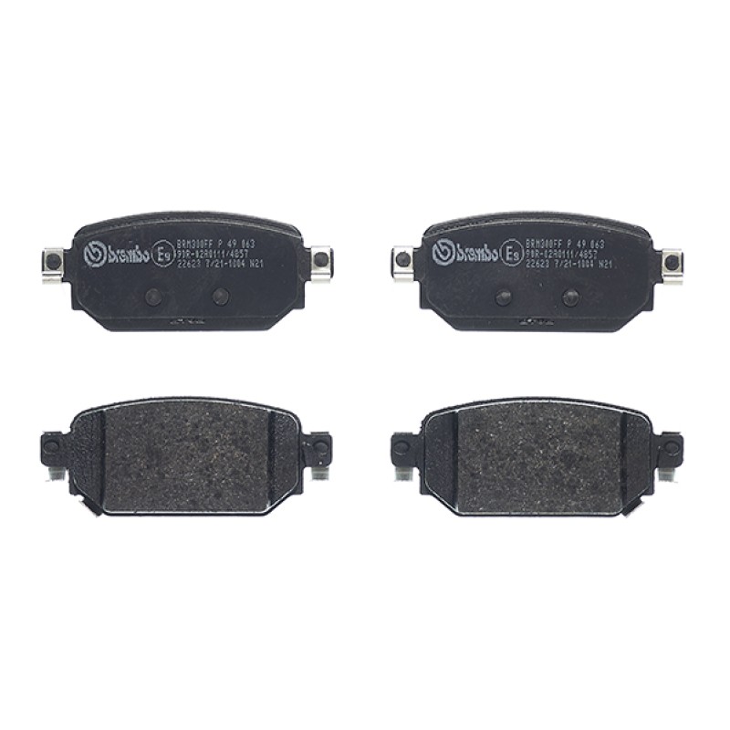 Remblokkenset Achteras Brembo premium