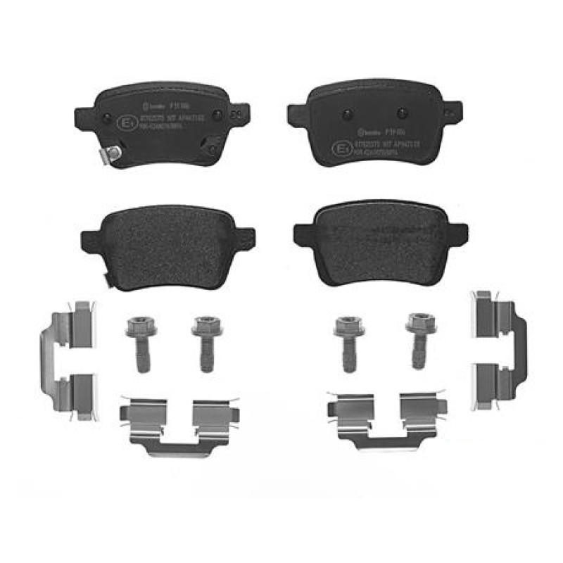 Remblokkenset Achteras Brembo premium