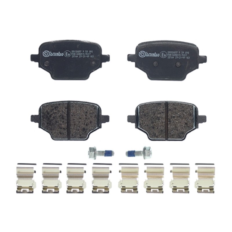 Remblokkenset Achteras Brembo premium