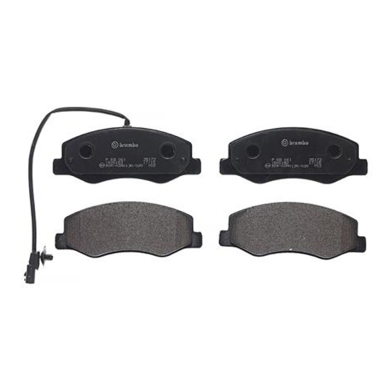 Remblokkenset Achteras Brembo premium