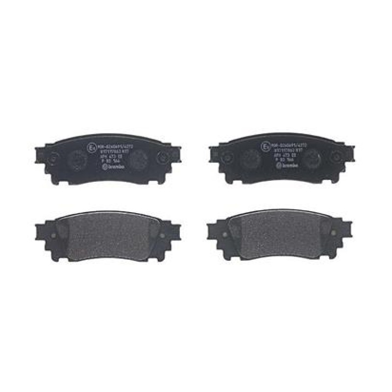 Remblokkenset Achteras Brembo premium