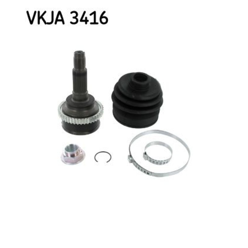 Homokineet reparatie set, aandrijfas Vooras, Wielzijde