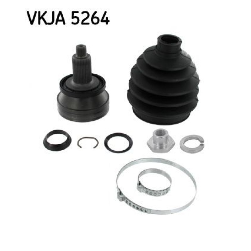 Homokineet reparatie set, aandrijfas Vooras, Wielzijde