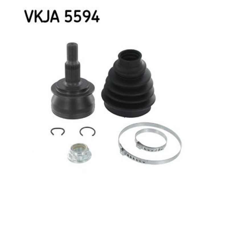 Homokineet reparatie set, aandrijfas Vooras, Wielzijde