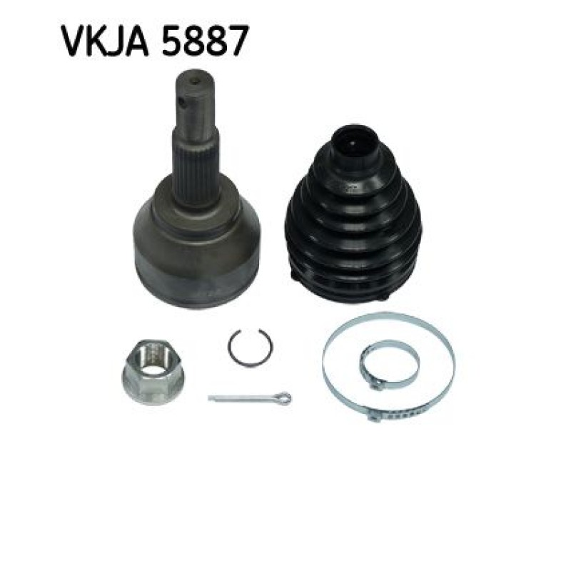 Homokineet reparatie set, aandrijfas Vooras, Wielzijde